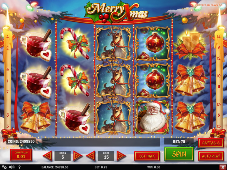 Play free Merry Xmas slot by Play'n GO