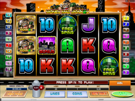 Play free Money Mad Monkey slot by Microgaming