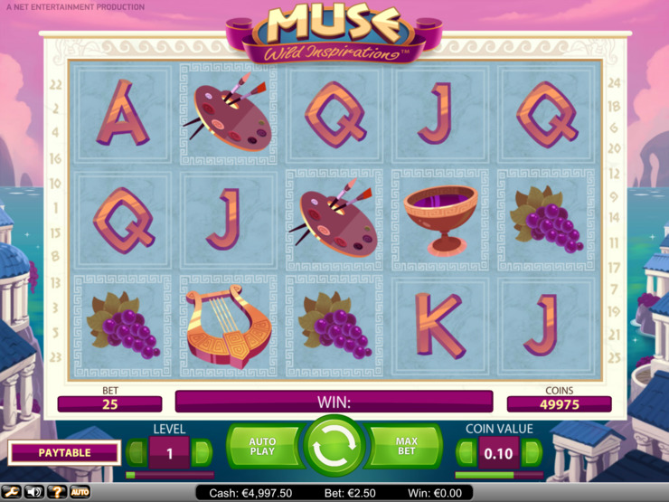 Play free Muse Wild Inspiration slot by NetEnt