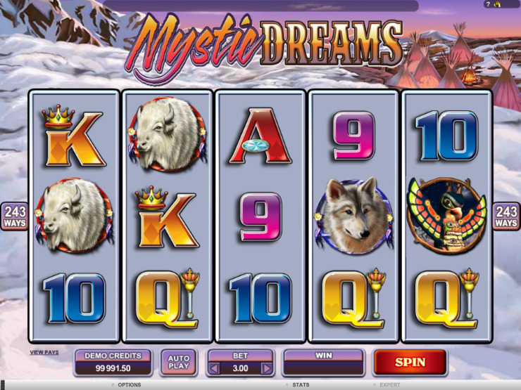 Play free Mystic Dreams slot by Microgaming