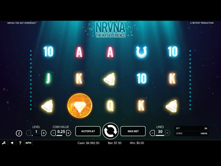 Play free NRVNA slot by NetEnt