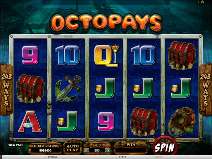 Play free Octopays slot by Microgaming