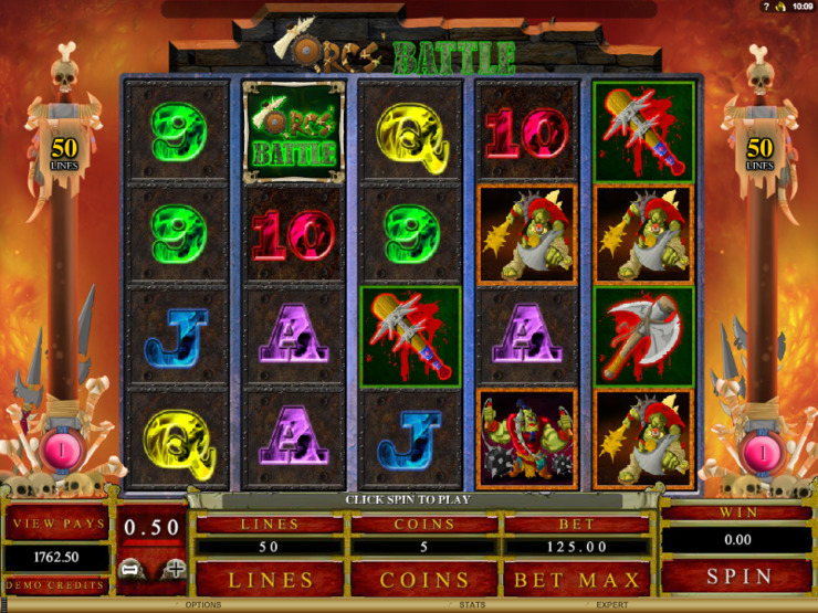 Play free Orc's Battle slot by Microgaming