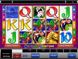 Play free Oriental Fortune slot by Microgaming