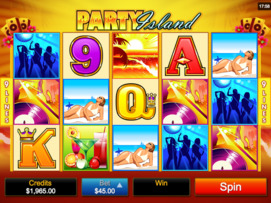 Play free Party Island slot by Microgaming