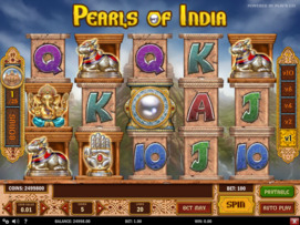 Play free Pearls Of India slot by Play'n GO