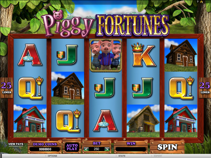 Play free Piggy Fortunes slot by Microgaming