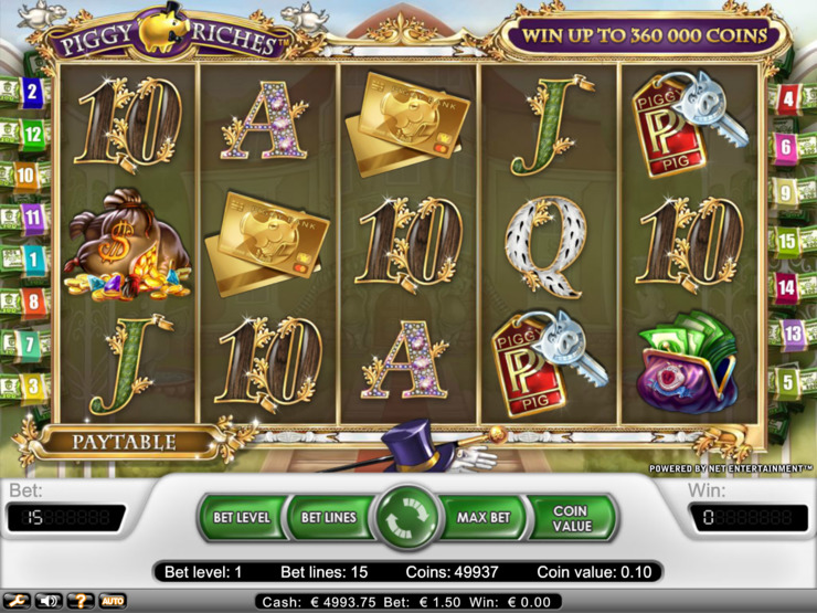 Play free Piggy Riches slot by NetEnt