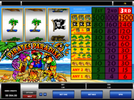 Play free Pirates Paradise slot by Microgaming