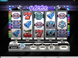 Play free Retro Reels Diamond Glitz slot by Microgaming