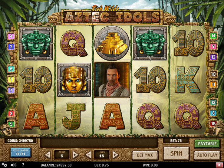 Play free Rich Wilde And The Aztec Idols slot by Play'n GO