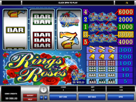 Play free Rings and Roses slot by Microgaming