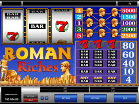 Play free Roman Riches slot by Microgaming