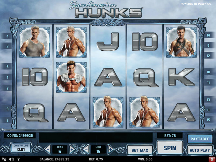 Play free Scandinavian Hunks slot by Play'n GO