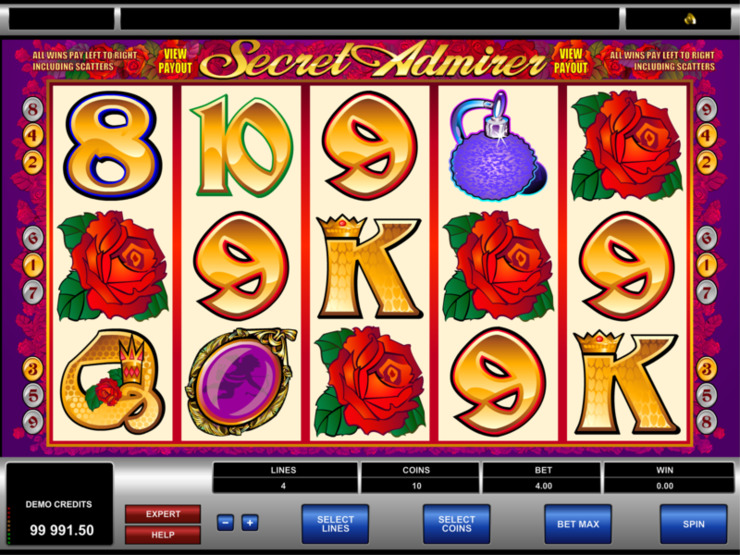 Play free Secret Admirer slot by Microgaming