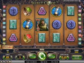 Play free Secret Code slot by NetEnt