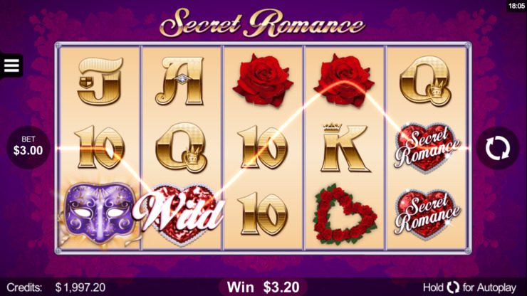 Play free Secret Romance slot by Microgaming