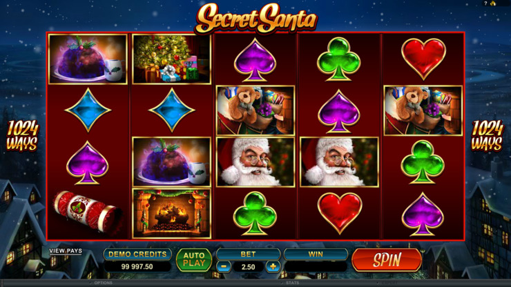 Play free Secret Santa slot by Microgaming