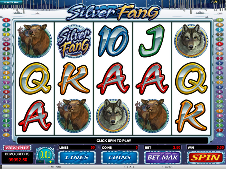 Play free Silver Fang slot by Microgaming