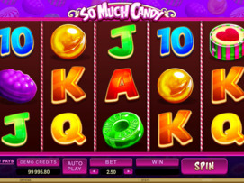 Play free So Much Candy slot by Microgaming