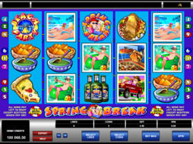 Play free Spring Break slot by Microgaming