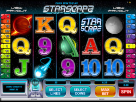 Play free Starscape slot by Microgaming