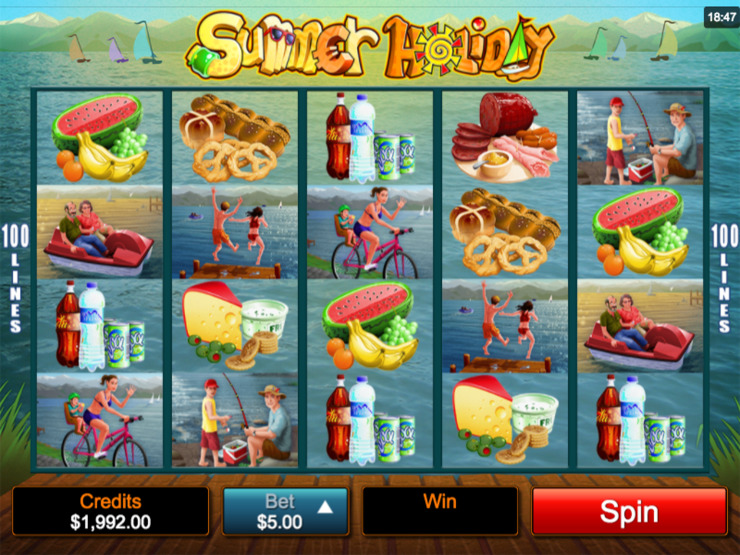 Play free Summer Holiday slot by Microgaming