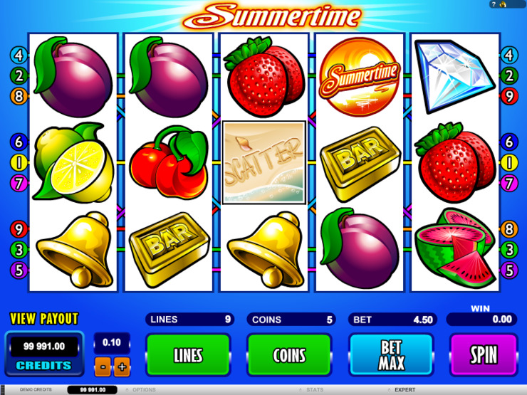 Play free Summertime slot by Microgaming