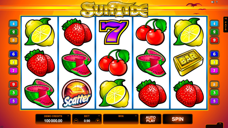 Play free SunTide slot by Microgaming