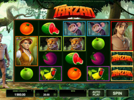 Play free Tarzan slot by Microgaming