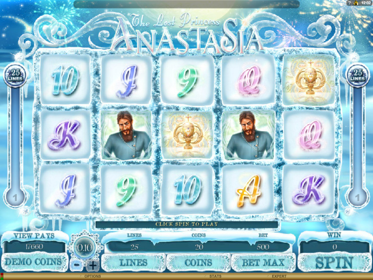 Play free The Lost Princess Anastasia slot by Microgaming