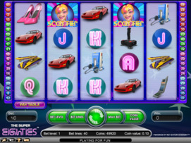 Play free The Super Eighties slot by NetEnt