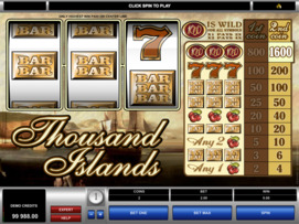 Play free Thousand Islands slot by Microgaming