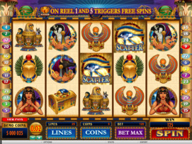 Play free Throne of Egypt slot by Microgaming