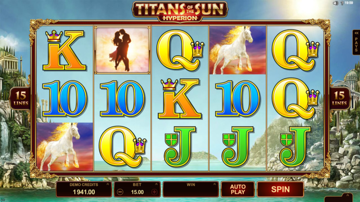 Play free Titans of the Sun: Hyperion slot by Microgaming