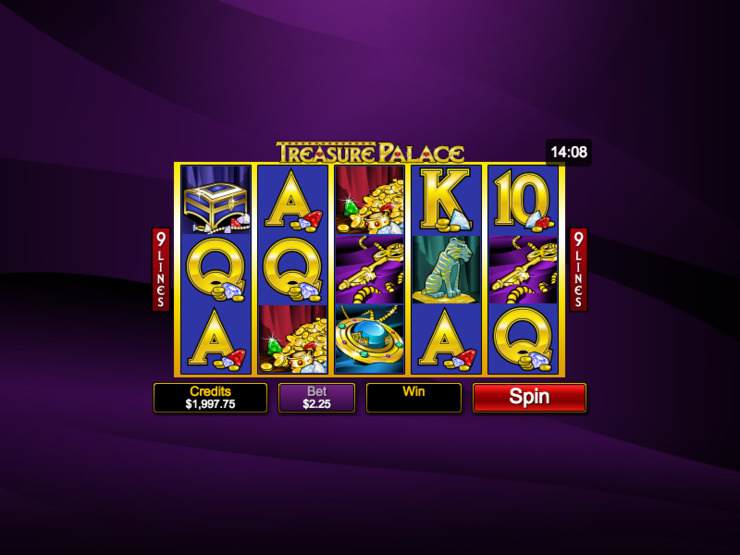 Play free Treasure Palace slot by Microgaming