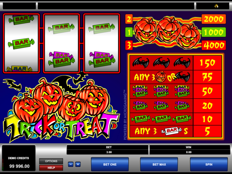 Play free Trick or Treat slot by Microgaming