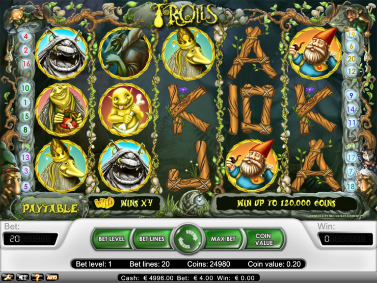 Play free Trolls slot by NetEnt