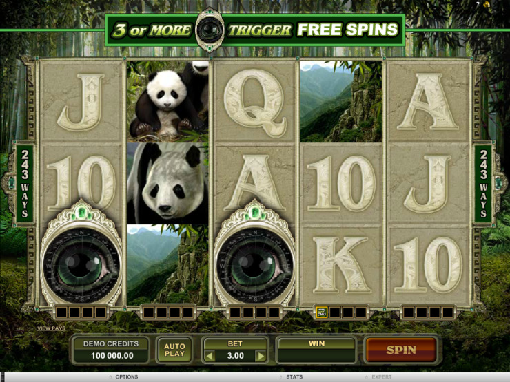 Play free Untamed Giant Panda slot by Microgaming