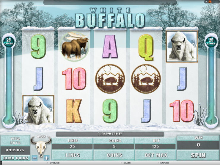 Play free White Buffalo slot by Microgaming