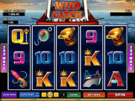 Play free Wild Catch slot by Microgaming