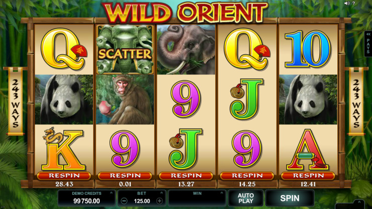 Play free Wild Orient slot by Microgaming